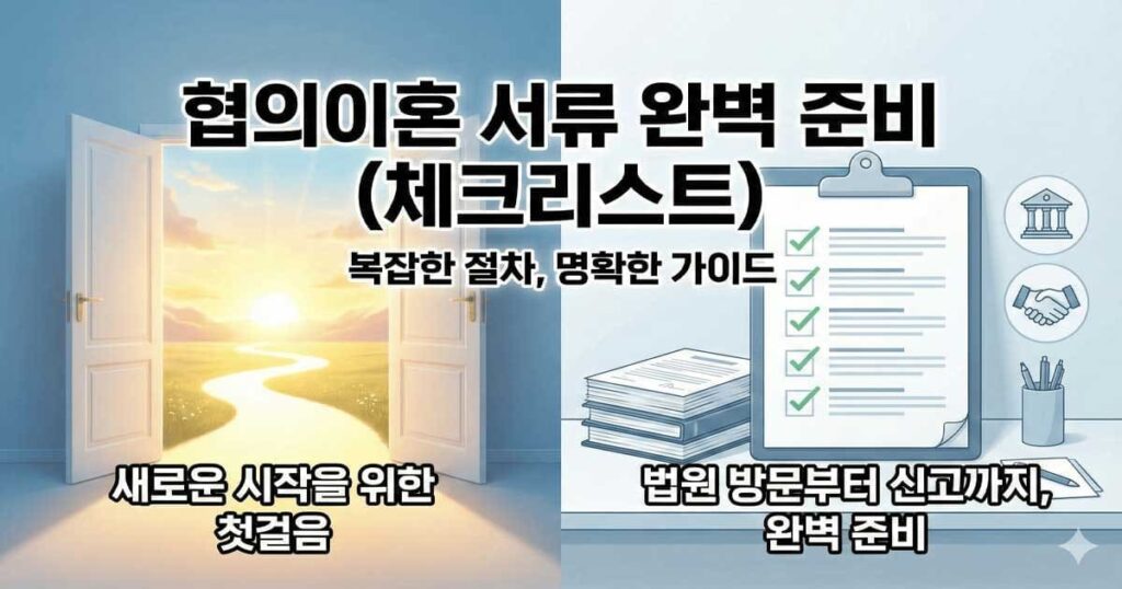 협의이혼서류-완벽준비-체크리스트