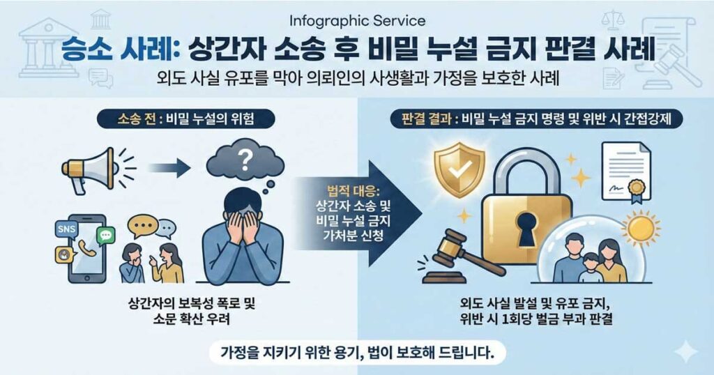 상간자-소송-후-비밀-누설-금지-판결-사례