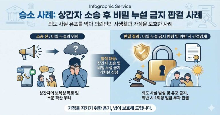 상간자-소송-후-비밀-누설-금지-판결-사례