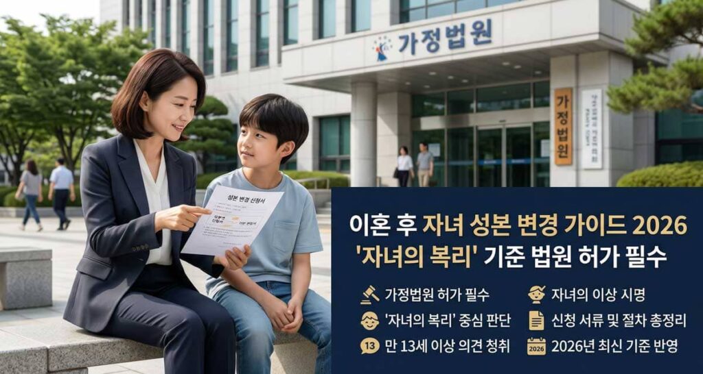 이혼-후-아이-성-바꾸기 - 성본변경-절차