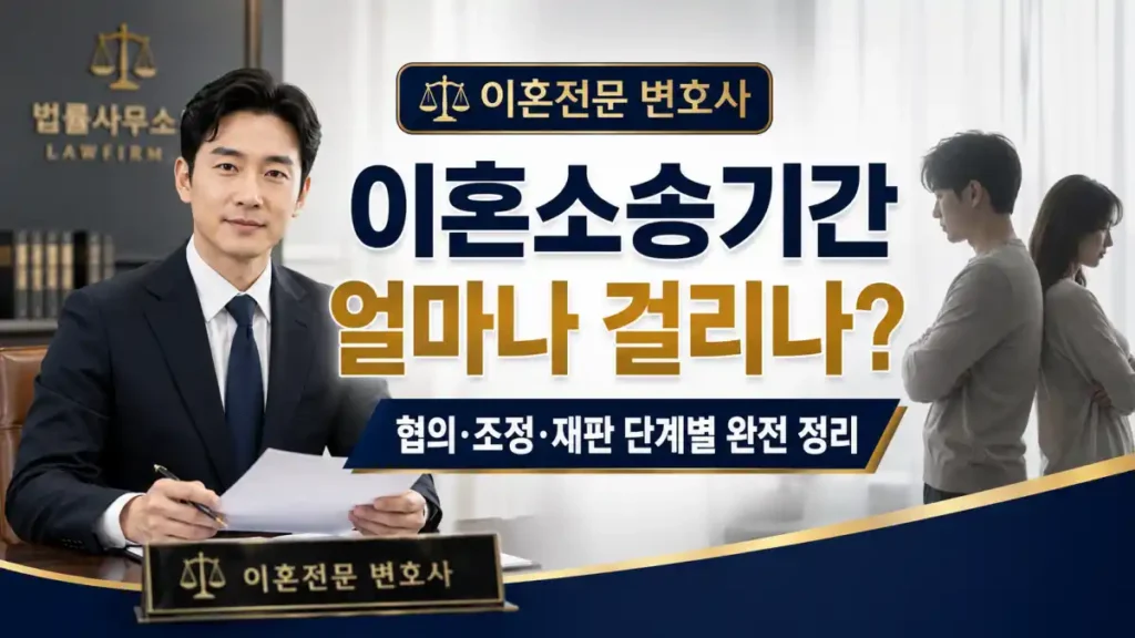 이혼소송얼마나걸리나